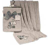 KAV Fleece Baby Blanket Layered Wrap - 75x100 cm Supersoft Choo Choo Design Gift Set for Newborn Babies Girl/Boy, Infant