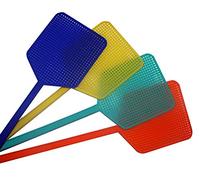 KAV- Fly Swatter 6/10 (choose from drop down menu) Pack Plastic Fly Swat Insect Mosquito Wasp Pest Control assorted colours (6)
