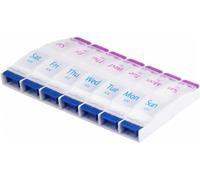 KAV Food Graded Pill Box 7 Days AM-PM Medicine Storage Organiser KAV Multicolor