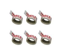 KAV - Fragile packing tape Super Strong & Low Noise Fragile Tape for Boxes & packing Heavy Duty Packaging Tape, Tape Pack - 48mm x 66m - Pack of 6