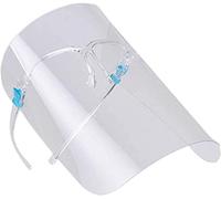 KAV Full Face Protector Shield - Visor with Glasses Frame - Lightweight, Reusable, Anti-Fog and Waterproof Cover - Covering Eyes, Nose, Mouth (Pack of 12)