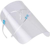 KAV Full Face Protector Shield - Visor with Glasses Frame - Lightweight, Reusable, Anti-Fog & Waterproof Cover - Covering Eyes, Nose, Mouth (Pack 12)