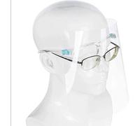 KAV - Full Face Protector Shield Visor with Glasses Frame Splash Shield Comfortable Business Visors with Glasses UK Seller) Transparent Face Visor for Business and Hairdresser. Anti Fog (3)