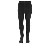 KAV Girl's Smooth Cotton Tights Leggings in Black | Size: 7-8 Years KAV Black 7-8 Years