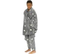 KAV Glow in the Dark Fleece Blanket in Grey KAV Grey