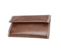 KAV Handcrafted PU Leather Tobacco Pouch - Compact Lightweight 6.23 x 3.4 inches Size for Travel & Daily Use - Durable and Stylish Holder for Smokers - Brown