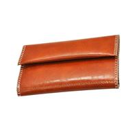 KAV Handcrafted PU Leather Tobacco Pouch - Compact Lightweight 6.23 x 3.4 inches Size for Travel & Daily Use - Durable and Stylish Holder for Smokers - Tan