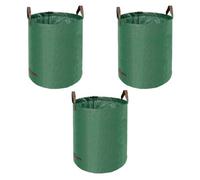 Kav Heavy Duty Garden Waste Bags - Large Garden Bag With Handles - Waterproof Rubbish Refuse Sacks - Pack Of 3