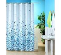 Kav High Quality Polyester Fabric Shower Mould And Mildew Resistant Curtain 180X180Cm Mosaic Tiles Patterned (Blue Mosaic, 2)