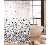 Kav High Quality Polyester Fabric Shower Mould And Mildew Resistant Curtain 180X180Cm Tiles Patterned (Grey Mosaic, 1)