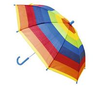 Kav Kids Auto Striped Umbrella Durable 170T Taslon Fabric Child-Friendly Stylish And Vibrant Design (Striped Multicolour)