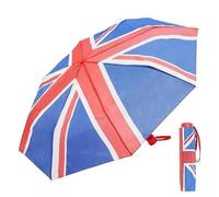 KAV Kids Striped Dome Umbrella - Auto Open, Lightweight Rain Umbrella for Boys & Girls, Windproof & Waterproof, Durable Canopy, Easy Carry Perfect for School, Travel & Outdoor Use - Union Jack