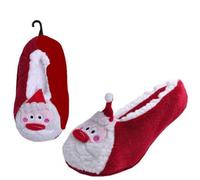 KAV Ladies Santa Slipper Socks - Polyester Warm Home Slipper Socks Cute Christmas Xmas New Year Gifts - Cosy Design Winter Sock (Multicolor - S/M)