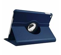 KAV Leather Flip Case Cover for Apple iPad 9th Generation 10.2" 2021-360-Degree Rotating, Lightweight, Slim and Auto Wake or Sleep Design ipad Stand (Blue)