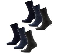 KAV Men's Assorted Colour Thermal Socks - Anti Slip Low Cut Ankle Thermal Slipper Sock with Grips for Winter - Thick Warm, UK 7-11 - Assorted Pack of 6