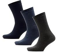 KAV Men's Assorted Colour Thermal Socks - Anti Slip Low Cut Ankle Thermal Slipper Sock with Grips for Winter - Thick Warm, UK 7-11 - Assorted Pack of 3