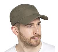 KAV Men's Baseball Cap with Folding Peak - One Size Fits All, Made of Polyamide Fabric, Lightweight and Durable Headwear for Sports, Outdoor Activities, and Everyday Wear (Khaki)