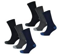 Kav Mens Big Foot Crew Socks - Fully Cushioned Comfort Heavy Duty Extra Thick Heel And Toe Protection Smart Uk 11-14 (Pack Of 6)