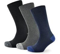 Kav Mens Big Foot Crew Socks - Fully Cushioned Comfort Heavy Duty Extra Thick Heel And Toe Protection Smart Uk 11-14 (Pack Of 3)