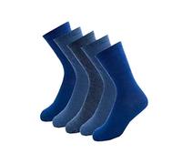Kav Mens Pack Of 5 Daily Use Comfortable And Breathable Classic Casual Socks For Men-Smart Durable Sock Uk 7-11 (Blue Pack Of 5)