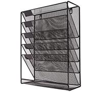 KAV Mesh wall literature holder magazine hanging file Black- HOME/OFFICE ORGANIZER