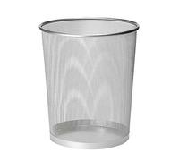 KAV Metal Mesh Wastebasket Paper Bin in Silver | Size: 1 Pack KAV Silver 1 Pack