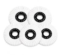 KAV Microfibre Spin Mop Heads Replacement 5 Pack, 360° Rotating Mop Refills, Washable Reusable Floor Cleaning Mop Heads, High Absorbency for Dust Dirt Spills Moisture, Home Kitchen Bathroom Cleaning