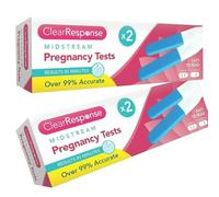 KAV Midstream Pregnancy Test 2-Pack - 99% Accurate Early Detection, Fast Results in Under 1 Minute, Easy to Use First Response Home Pregnancy Test Kit