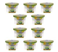 KAV Moisture Absorber Dehumidifier - Dampness Remover for Home, Kitchen and Wardrobe - Combat Dampness, Mould, Odors with Hydrophilic Crystals Dehumidifier (500 ml Per Pack) (Pack of 10)