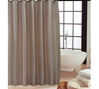 KAV Mould & Mildew Resistant Shower Curtain in Brown | Size: 180 cm width x 180 cm drop KAV Brown 180 cm width x 180 cm drop