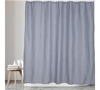 KAV Mould & Mildew Resistant Shower Curtain in Grey | Size: 180 cm width x 180 cm drop KAV Grey 180 cm width x 180 cm drop