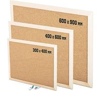 Kav- Notice Board Cork Board Bulletin Board Message Memo Pin Board For Home Office School (Cork Board, 900X600mm)