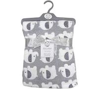 Kav Organic Cotton Baby Blanket Layered Wrap-75X100 Cm Supersoft Elephant Print Gift Set For Newborn Babies Girl/boy, Infant(Grey)