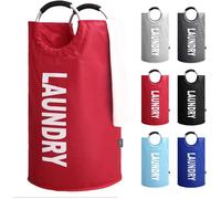 KAV Oxford Fabric Collapsible & Foldable Laundry Basket in Red KAV Red