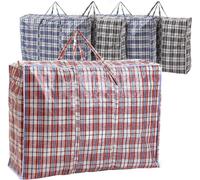 KAV Pack Of 5 Extra Large Plastic Laundry Bag KAV Multicolor