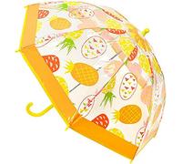 Kav Pineapple Kids Transparent School Umbrella For Boys And Girls - Beautiful, Lightweight Design Dome Parasol
