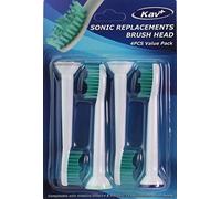 KAV PLUS Original Pro Standard Replacement Toothbrush Heads for Philips Toothbrush Heads - Compatible with Philips Sonicare Toothbrush Head, HX6014, Fit The Models of HX3/HX6/HX9/HX8/HX7 Series (4)