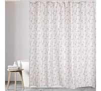 KAV Polyester Fabric Shower Curtain Bath Curtain Mould and Mildew Resistant Curtain with Waterproof & water resistant - Cream, 180x180 cm