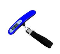 KAV Portable Digital Luggage Scale - 50KG/110 lb High Accuracy Travel Suitcase Weighing Scale with Tare Function and Energy Efficient Design for Home and Travel Use (Blue)