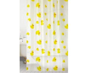 KAV Premium Fully Waterproof PEVA Shower Curtain with Hygiene and Clean Technology - 180x180CM / 72x72in - Duck Design for Home and Hotel Bathroom Decor (PEVA Duck)