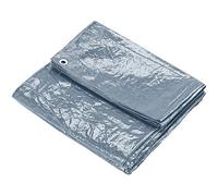 Kav Premium Tarpaulin Waterproof Heavy Duty Tarp With Eyelets Ground Sheet In Grey For Garden, Picnics, Camping, Fishing (3X3M)