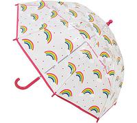 Kav Rainbow Kids Transparent School Umbrella For Boys And Girls - Beautiful, Lightweight Design Dome Parasol