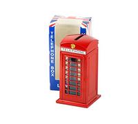KAV Red Telephone Booth Money Box, London City Phone Booth Coin Box, Money Saver, Union Jack On Box, Souvenir From British, London, United Kingdon - Dye Cast Metal Money Box (14x5x5) cm