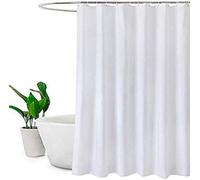 Kav Shower Curtain, Polyester, White, 220 180