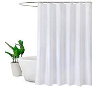 KAV Shower Curtain, Polyester, White, 220 180