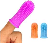 Kav Silicone Finger Toothbrush For Dogs, Easy Teeth Cleaning Dental Care, Dog Finger Toothbrush 5.1X2.3Cm (Pack Of 2)