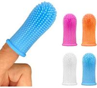 Kav Silicone Finger Toothbrush For Dogs, Easy Teeth Cleaning Dental Care, Dog Finger Toothbrush 5.1X2.3Cm (Pack Of 4)