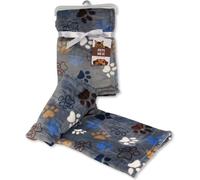 KAV Soft Polyester Pet Blanket - Luxury Unisex Cute Animal Pet Print Gift Set for Cat, Dog, Puppy, Kitten Pets 70x100 CM - Blue