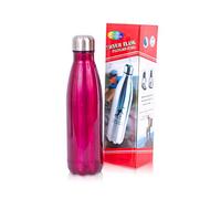 KAV Stainless Steel Vacuum Insulated Water Bottle Leak-Flask, 500ml/18 oz (Hot pink)