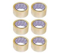 Kav Strong Adhesive Clear Packaging Tape - 48mm X 66M Rolls For Secure Box Sealing, Parcel Tape With Improved Formula
